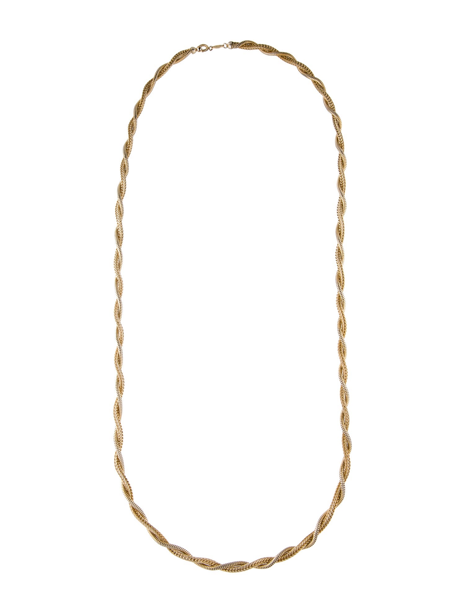 Christian Dior Vintage Twisted Chain Necklace