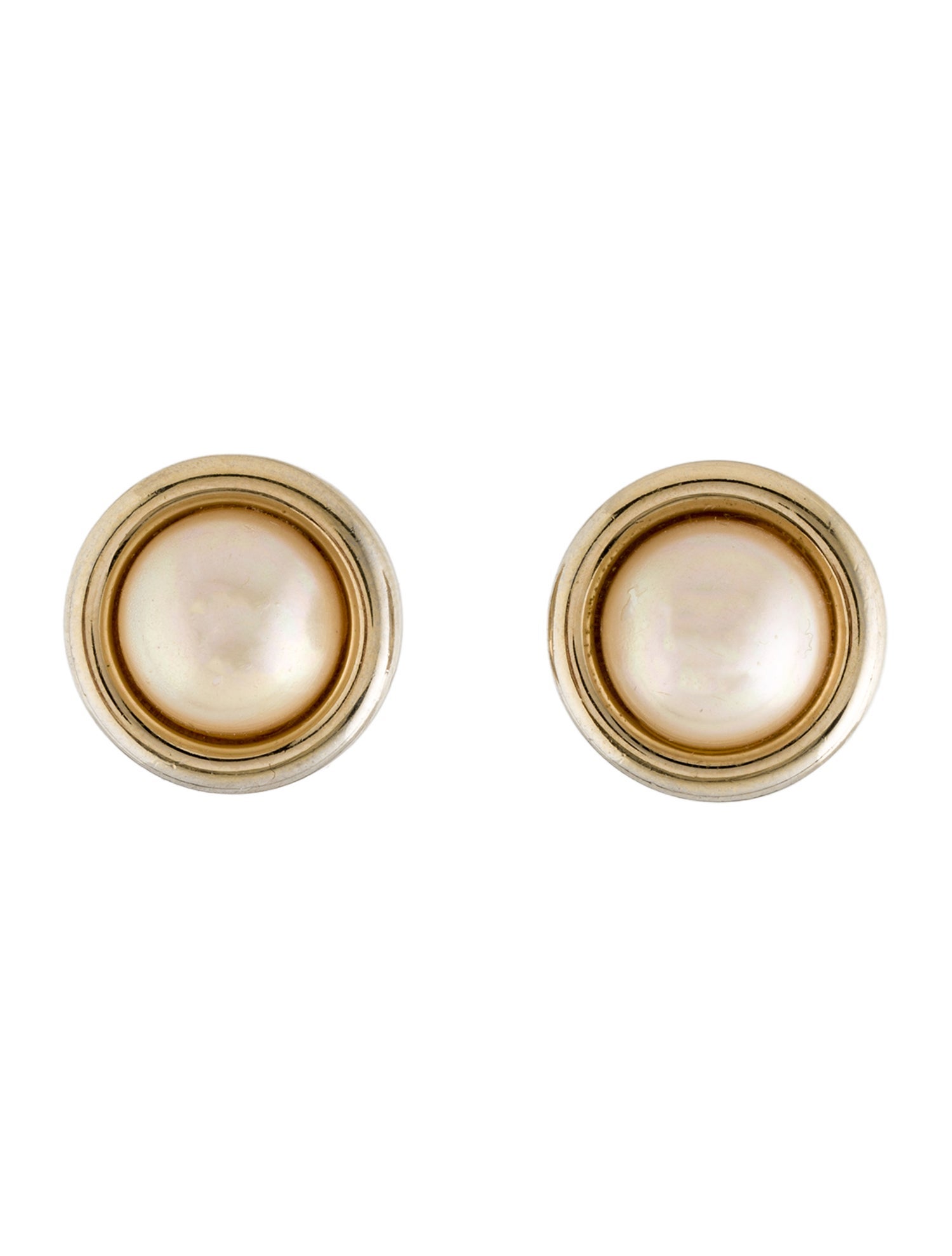 Christian Dior Vintage Faux Pearl Clip-On Earrings