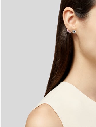 Christian Dior Resin Tribales Stud Earrings