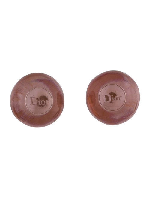 Christian Dior Resin Tribales Stud Earrings