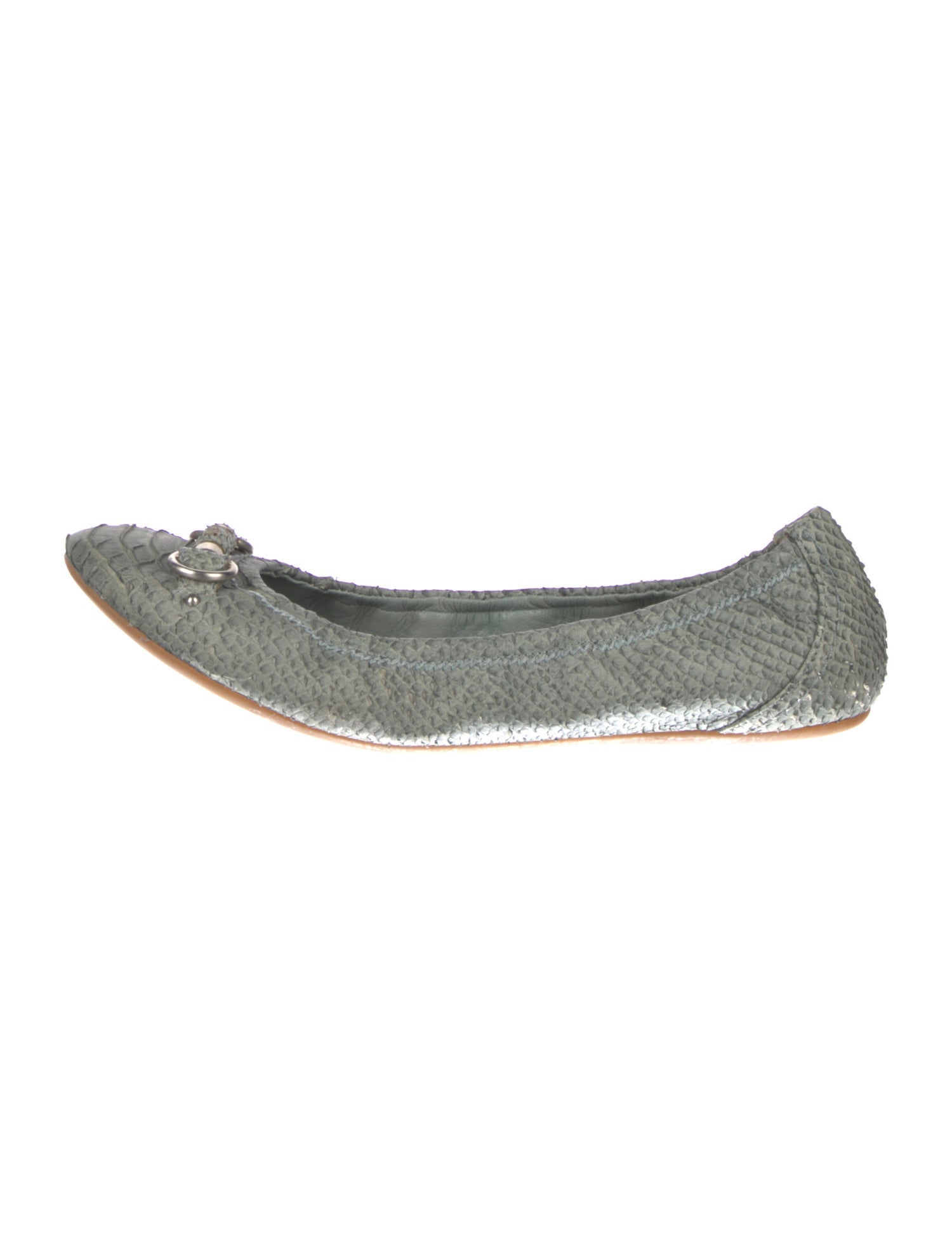 Christian Dior Vintage Snakeskin Ballet Flats