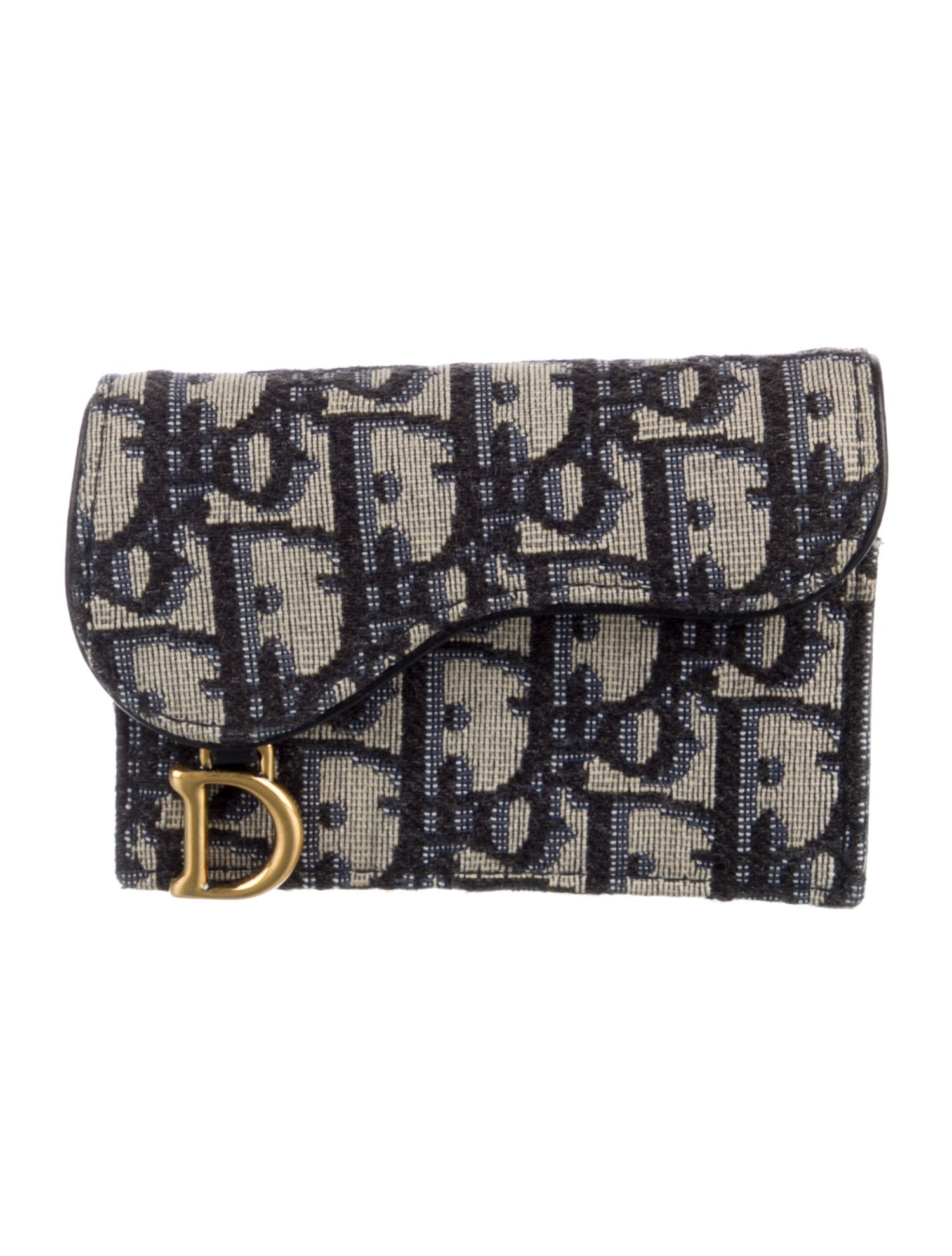 Christian Dior 2020 Saddle Bloom Compact Wallet