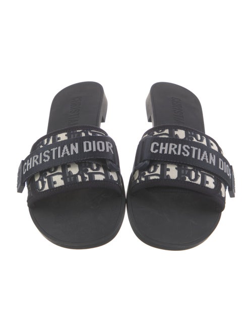 Christian Dior Oblique Jacquard Canvas Flats