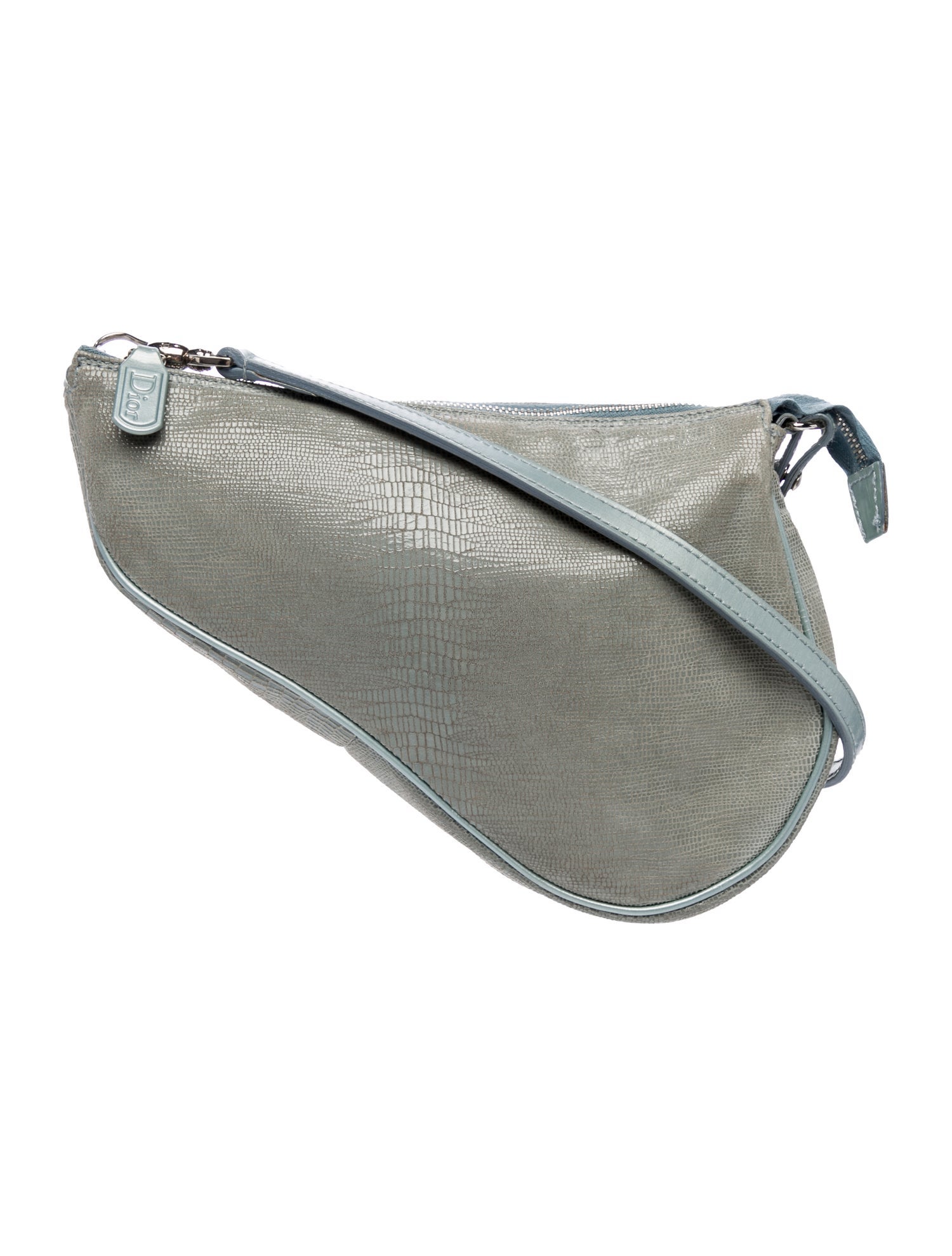 Christian Dior Lizard Saddle Pochette Vintage