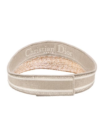 Christian Dior Straw Visor