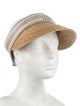 Christian Dior Straw Visor