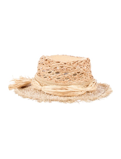 Christian Dior Raffia Fringe Hat