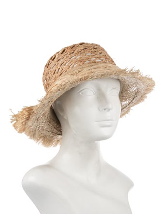 Christian Dior Raffia Fringe Hat