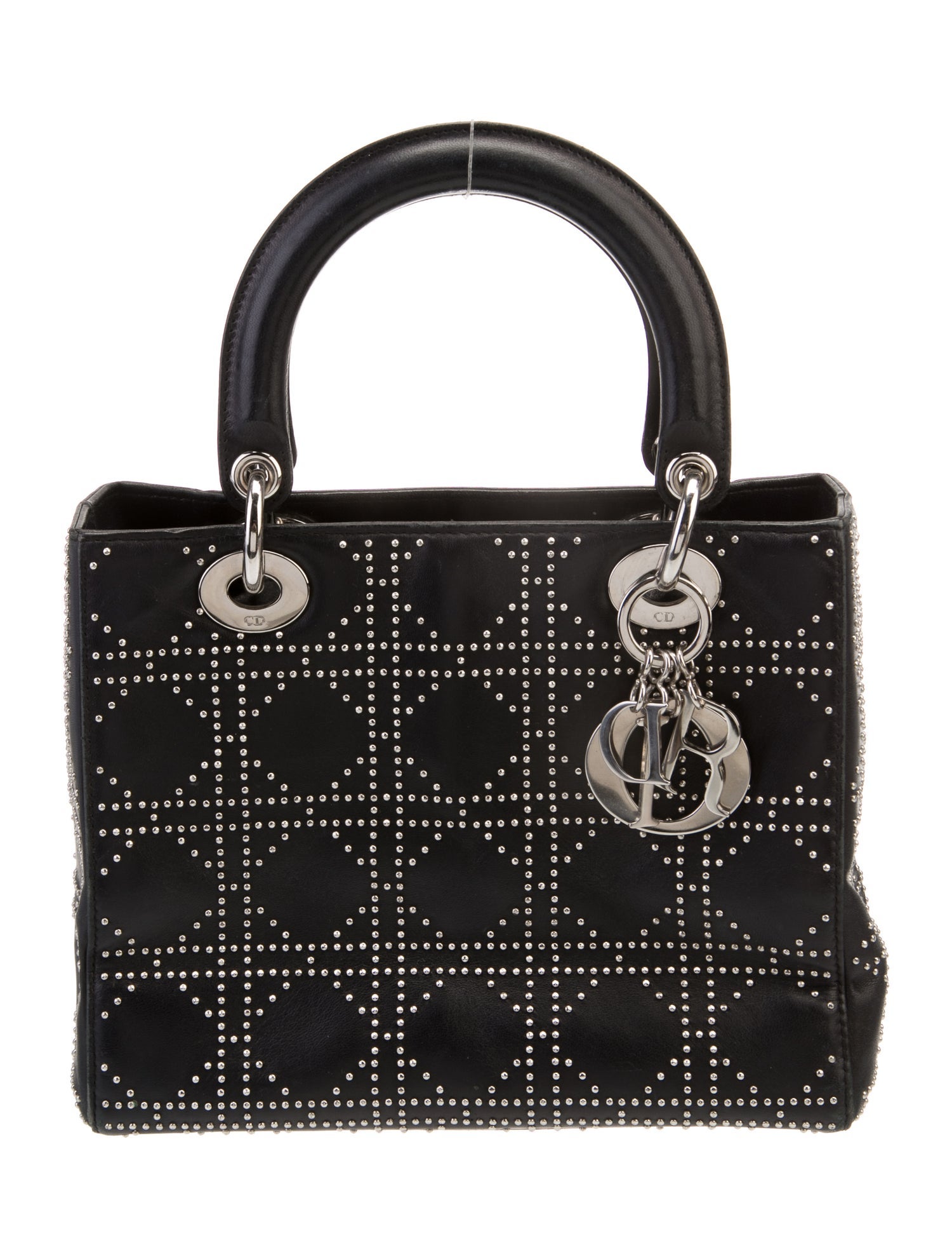 Christian Dior Leather Lady Dior Medium Vintage