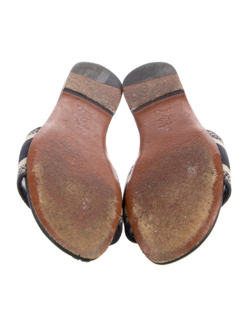 Christian Dior Oblique Jacquard Canvas Flats