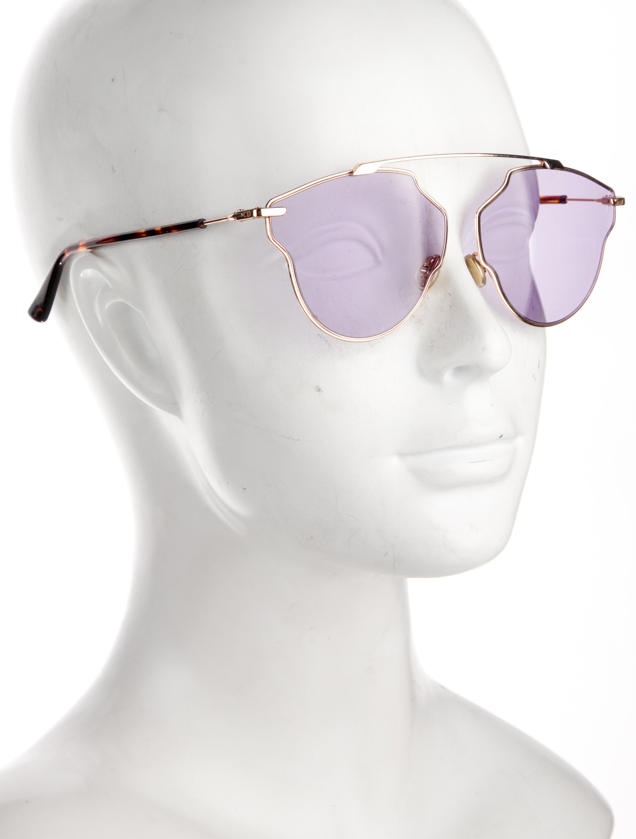 Christian Dior Aviator Mirrored Sunglasses