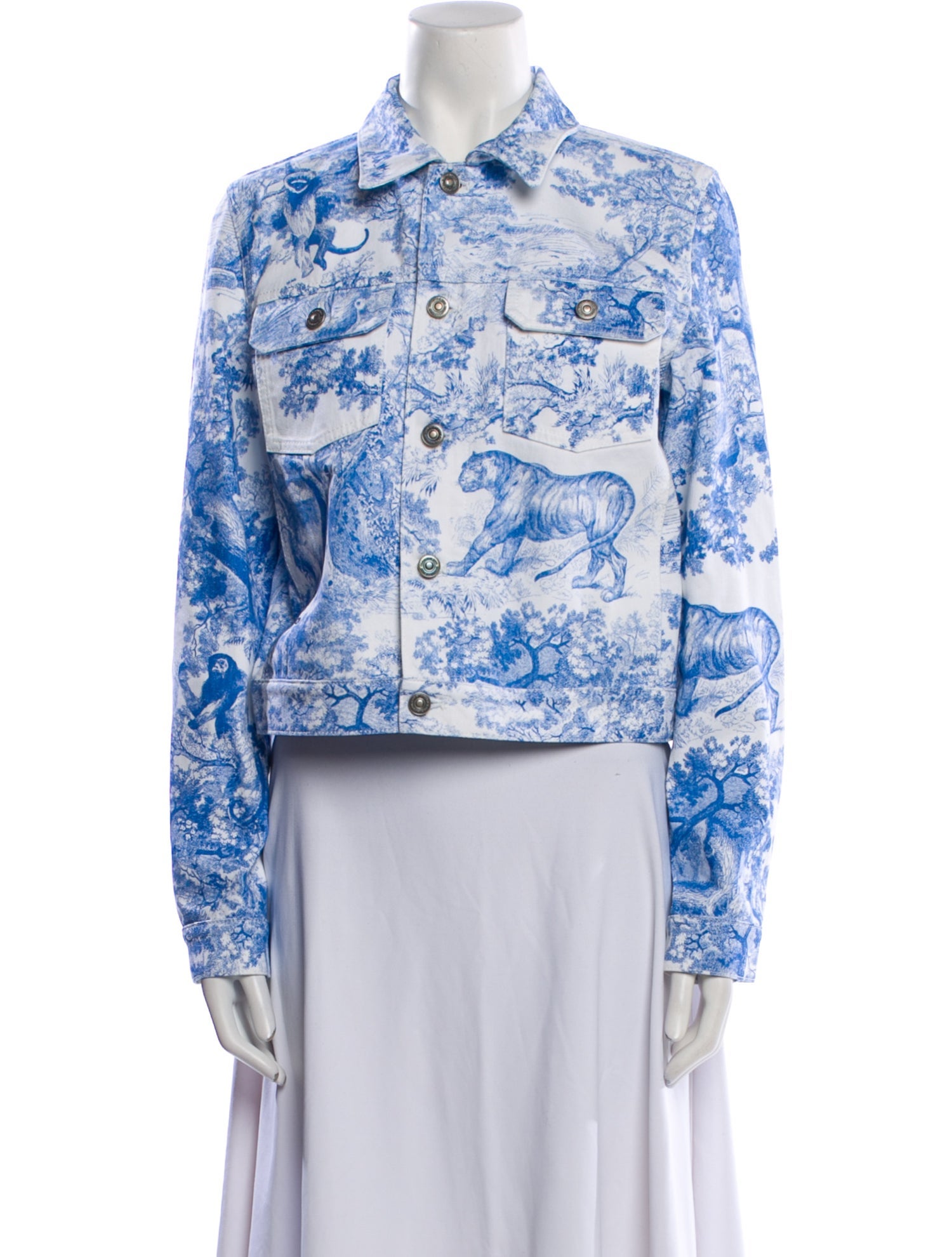 Christian Dior Printed Denim Jacket