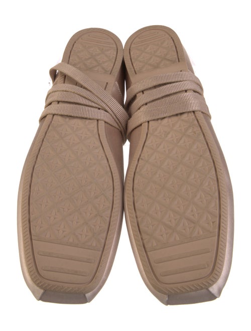 Christian Dior Faux Pearl Accents Satin Ballet Flats