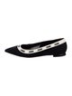 Christian Dior Printed Embroidered Accent Flats