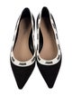 Christian Dior Printed Embroidered Accent Flats