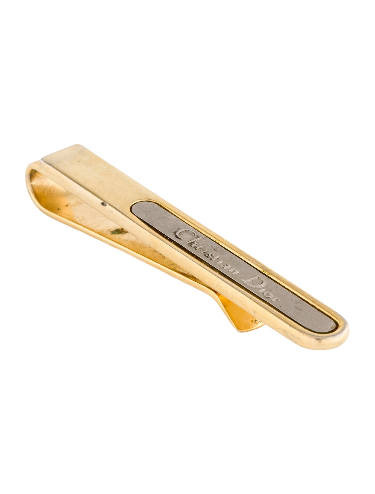 Christian Dior Vintage Logo Tie Clip