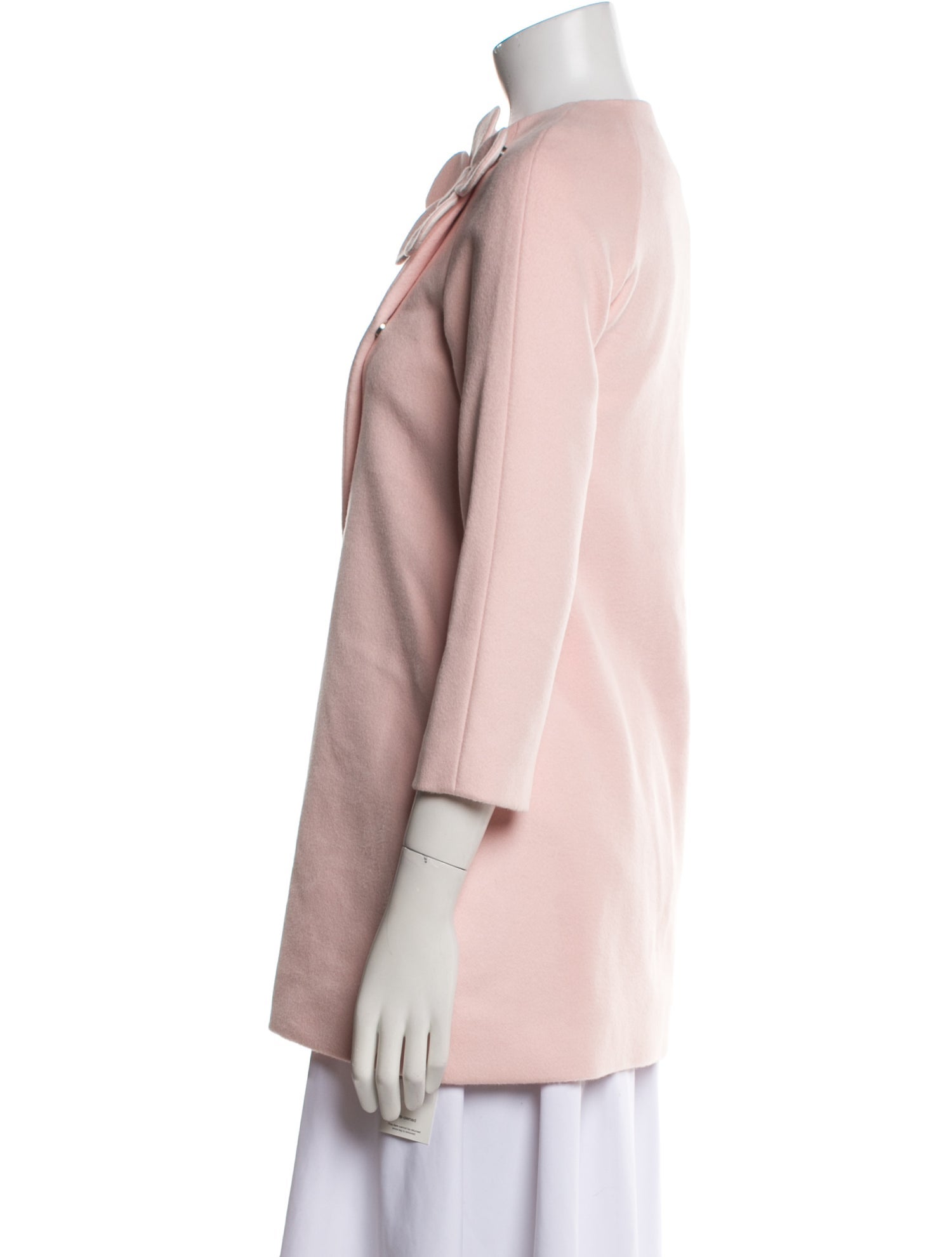 Christian Dior Girls Flower Accent Wool-Blend Coat