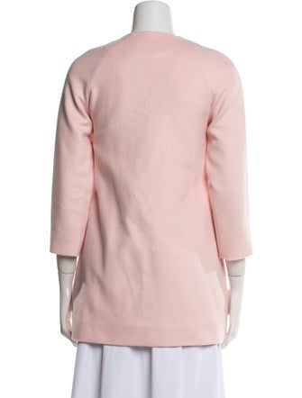 Christian Dior Girls Flower Accent Wool-Blend Coat