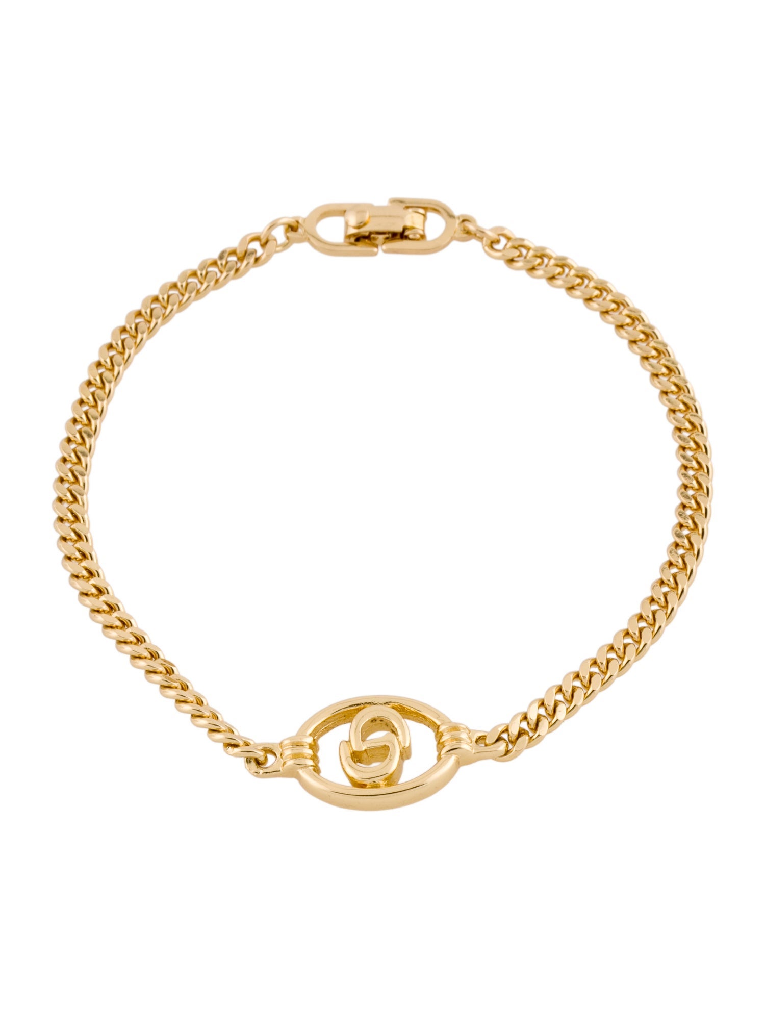 Christian Dior Vintage CD Charm Bracelet