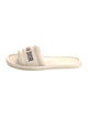Christian Dior Leather Graphic Print Slides