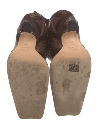 Christian Dior Leather Lace-Up Boots