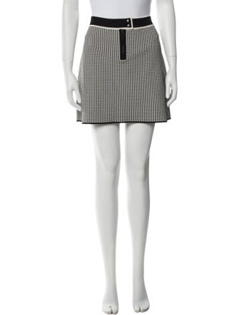 Christian Dior Plaid Print Mini Skirt
