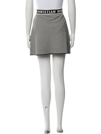 Christian Dior Plaid Print Mini Skirt