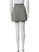 Christian Dior Plaid Print Mini Skirt