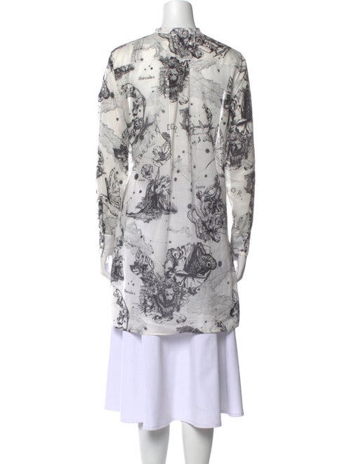 Christian Dior Printed Crew Neck Tunic