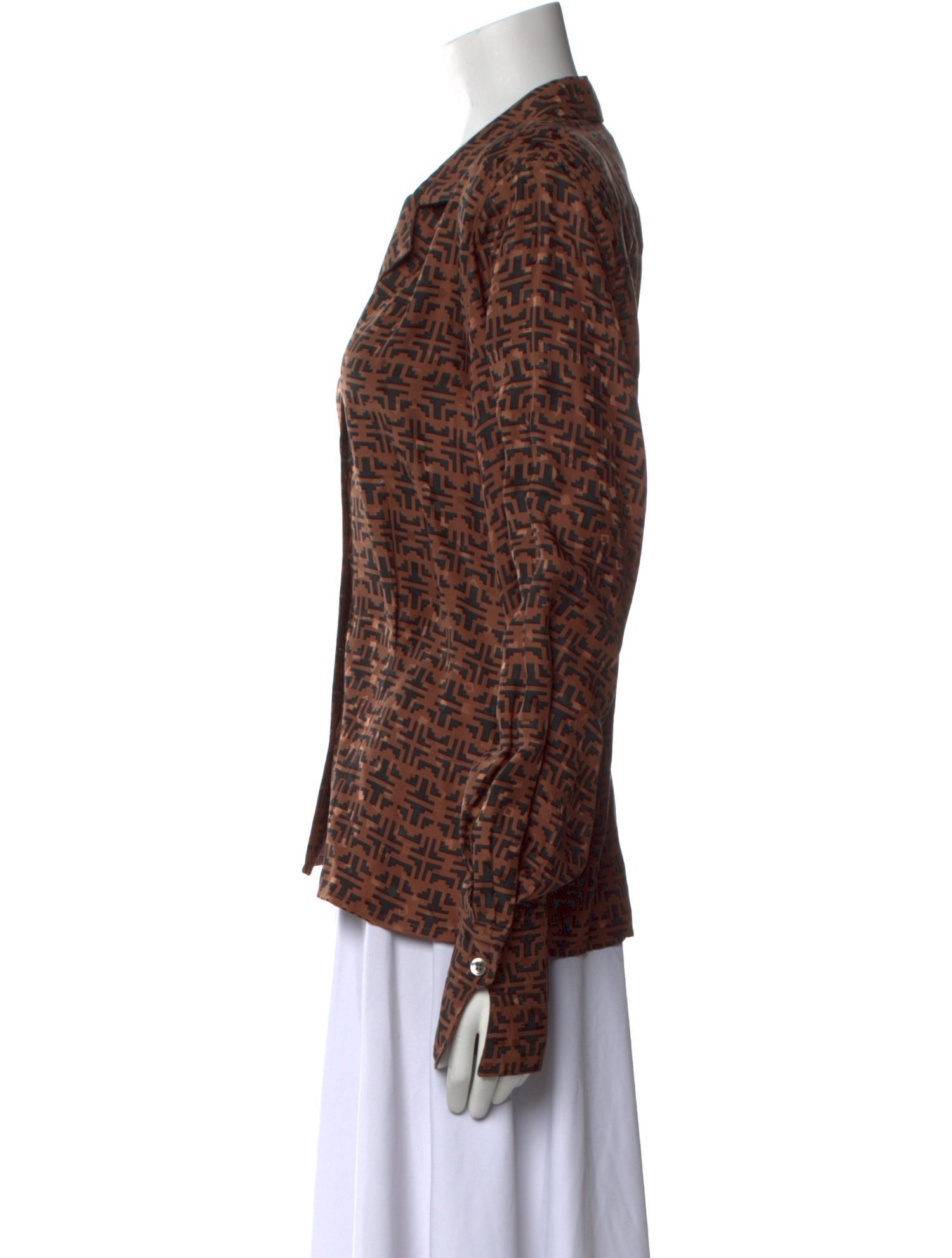 Christian Dior Separates Vintage Silk Button-Up Top