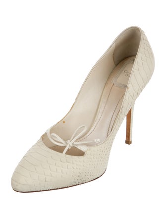 Christian Dior Leather Animal Print Pumps