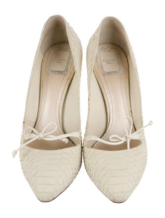 Christian Dior Leather Animal Print Pumps