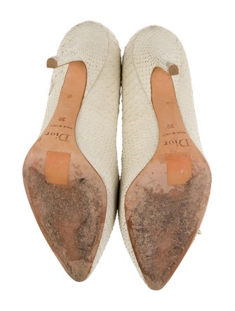 Christian Dior Leather Animal Print Pumps