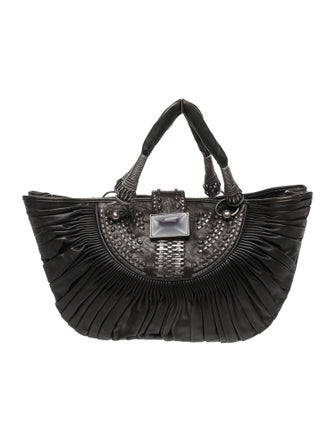 Christian Dior Leather Top Handle Bag