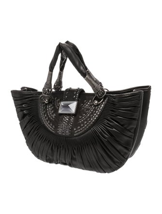 Christian Dior Leather Top Handle Bag