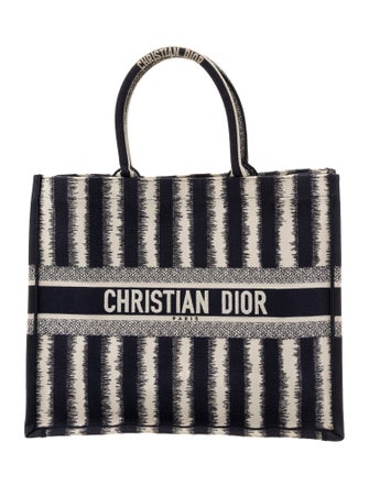 Christian Dior Canvas Book Tote Large
