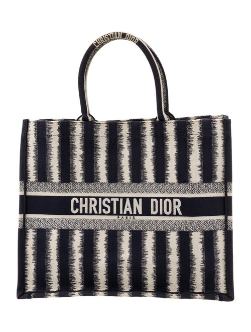Christian Dior Canvas Book Tote Large
