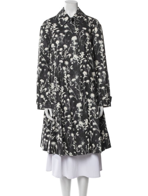 Christian Dior Floral Print Trench Coat