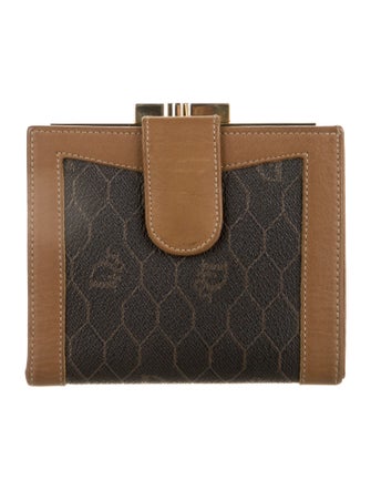 Christian Dior 1980's Honeycomb Compact Wallet