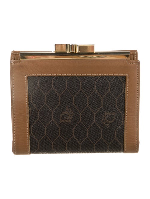 Christian Dior 1980's Honeycomb Compact Wallet
