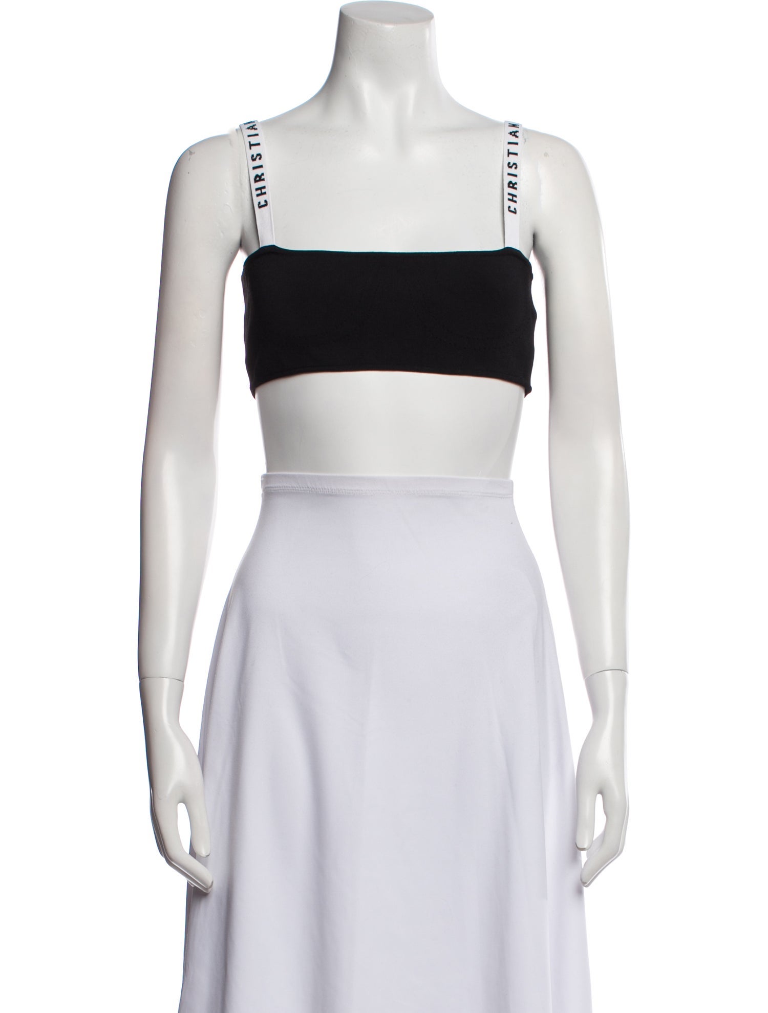 Christian Dior Square Neckline Sleeveless Crop Top