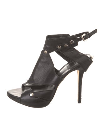Christian Dior Leather Studded Accents Sandals