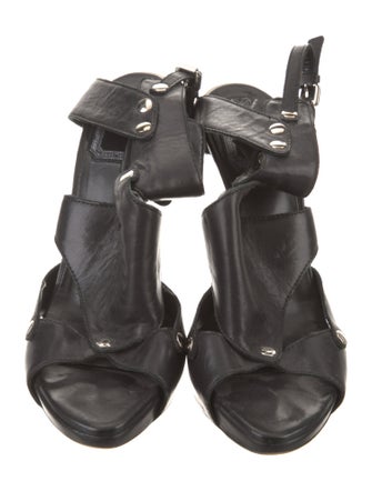 Christian Dior Leather Studded Accents Sandals