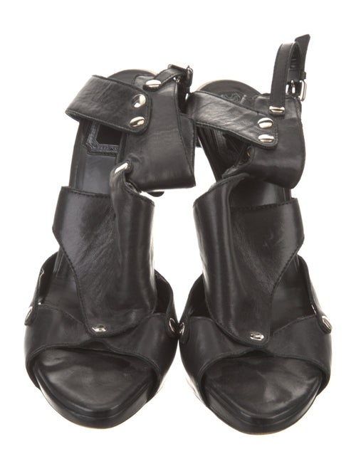 Christian Dior Leather Studded Accents Sandals