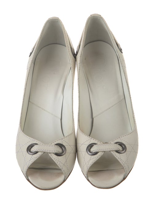 Christian Dior Cannage Pattern Leather Pumps
