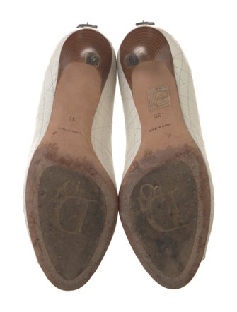 Christian Dior Cannage Pattern Leather Pumps