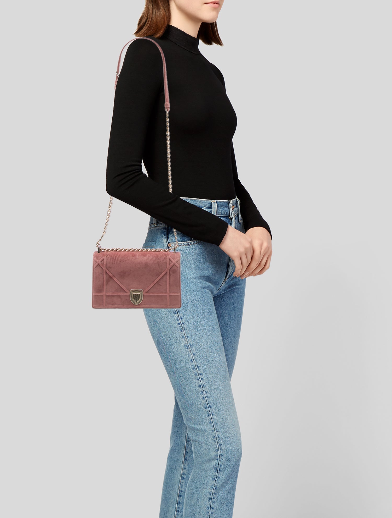 Christian Dior Velvet Crossbody Bag