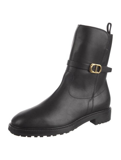 Christian Dior Leather Moto Boots
