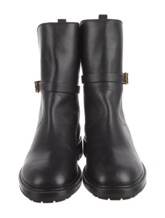 Christian Dior Leather Moto Boots