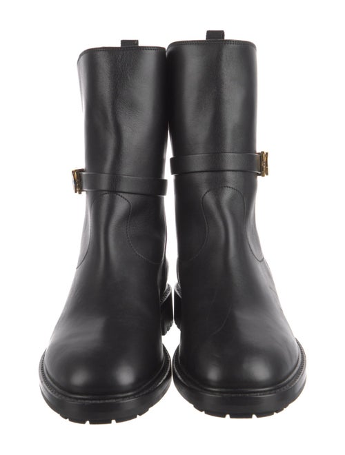 Christian Dior Leather Moto Boots